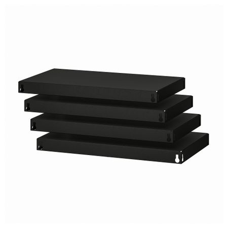 Полка, черный, 64x39 см IKEA BRORINGE БРУР-ИНГЕ 105.122.79