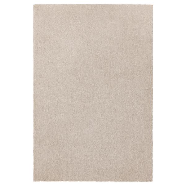 Ковер, короткий ворс, белый с оттенком 133x195 см IKEA TYVELSE ТЮВЕЛЬСЕ 904.253.20 - фото 1