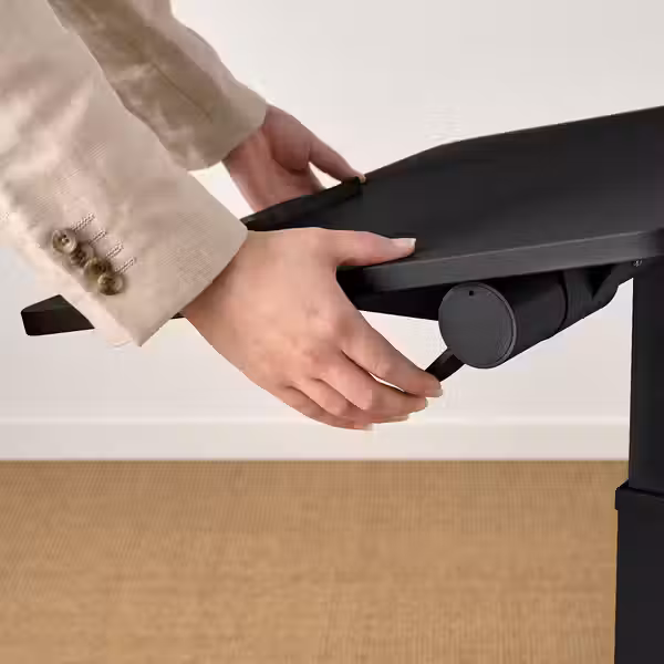 MITTZON МИТТЗОН Стол для ноутбука, на колесиках - чёрный 66x50 см - фото 8