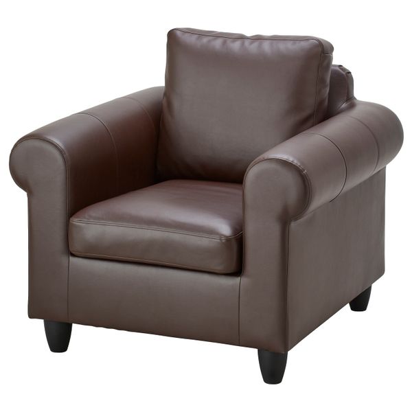 Кресло, Кимстад темно-коричневый IKEA ФИКСХУЛЬТ 203.531.90 - фото 1