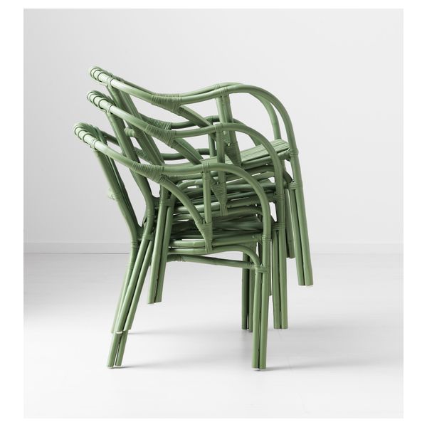 Кресло ХОЛЬМСЕЛЬ, зеленый - схема-чертеж с размерами