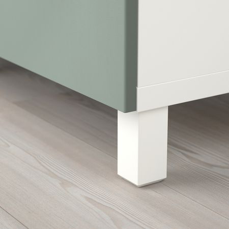 Комбинация для хранения с дверцами, белый/нотвикен/стуббарп серо-зеленый 120x42x74 см IKEA BESTÅ БЕСТО 293.027.47