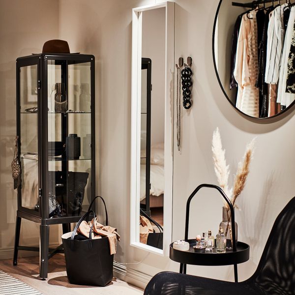 Зеркало, черный 80 см IKEA LINDBYN ЛИНДБЮН 904.586.26 - фото 4