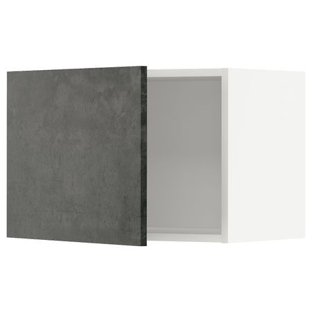Навесной шкаф, белый/кальхюттан под темно-серый бетон 60x40 см IKEA METOD МЕТОД 594.413.08