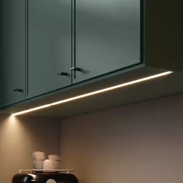 ASPUDDEN Накладная панель для подсветки - темный серо-зеленый 221 см - фото 2