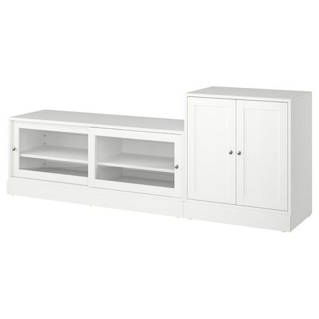HAVSTA Шкаф для ТВ, комбинация - белый 241x47x89 см