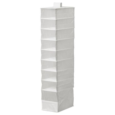 Модуль для хранения с 9 отдл, белый 22x34x120 см IKEA SKUBB СКУББ 104.530.05