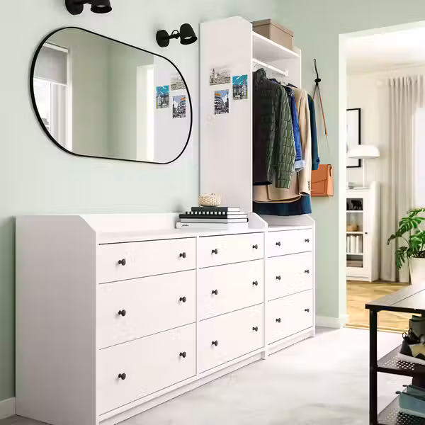 HAUGA Комбинация д/хранения - белый 208x199 см - фото 3