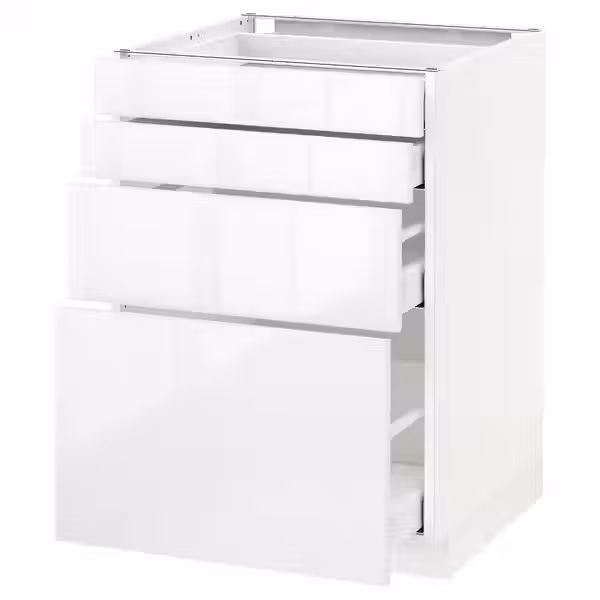 METOD / MAXIMERA Напольн шкаф 4 фронт панели/4 ящика - фото 1