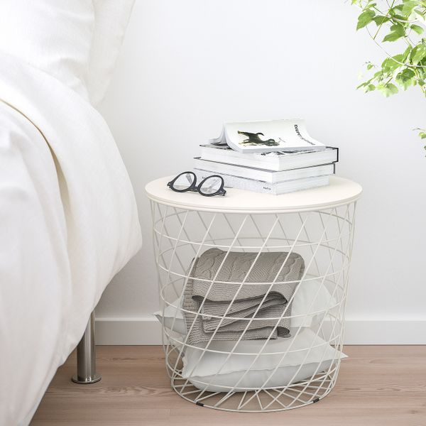 Столик с отделениями для хранения, белый 44 см IKEA KVISTBRO КВИСТБРУ 803.600.36 - фото 2