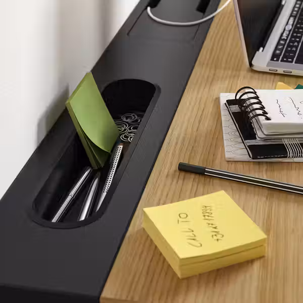 MITTZON МИТТЗОН Письменный стол - дубовый шпон/чёрный 120x80 см - фото 3