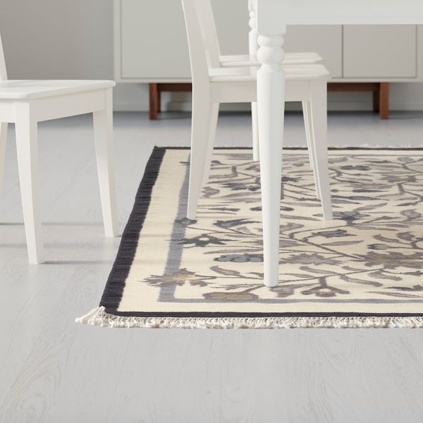 Ковер безворсовый, ручная работа серый 170x240 см IKEA ALVINE АЛЬВИНЕ 203.707.93 - схема-чертеж с размерами