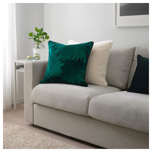 Подушка ВИНТЕР 2018, темно-зеленый (50x50 см) - схема-чертеж с размерами