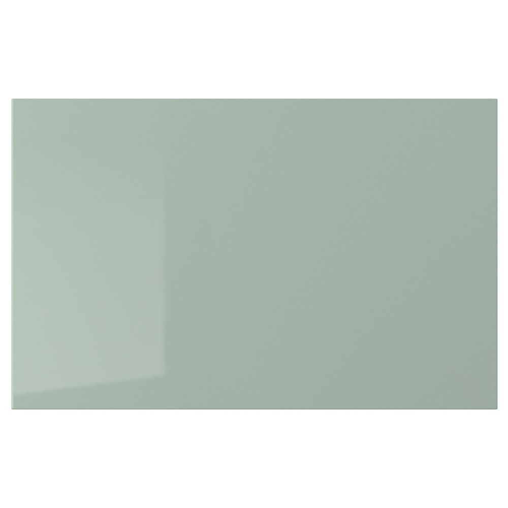 Дверь, фронтальная панель ящика, глянцевый светлый серо-зеленый, 60x38 см IKEA СЕЛЬСВИКЕН 203.640.56 - фото 1