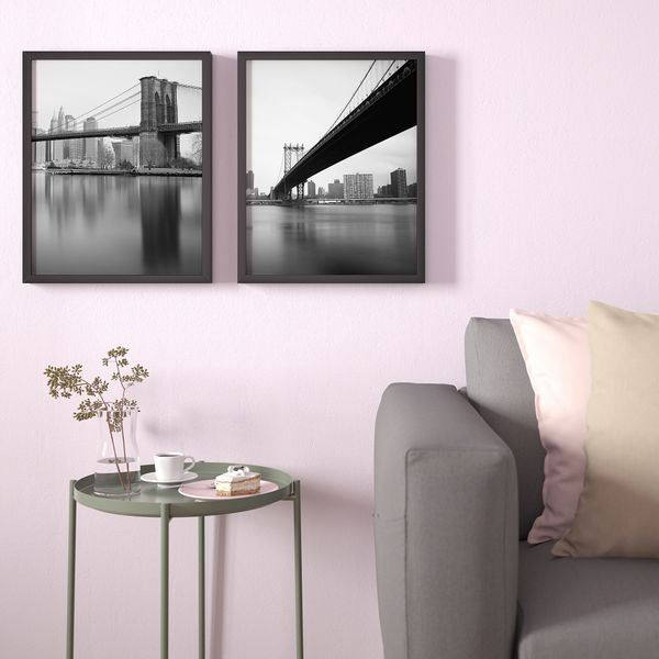 Постер, Символы города II, 40x50 см IKEA DRÖMBILD ДРЁМБИЛЬД 904.360.50 - схема-чертеж с размерами