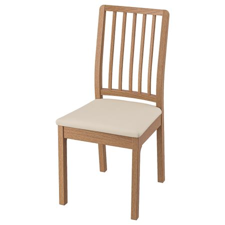 Стул, дуб/Хакебу бежевый IKEA EKEDALEN ЭКЕДАЛЕН 794.293.53