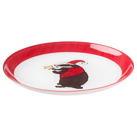 Тарелка десертная ВИНТЕР 2018, с рисунком (20 см)