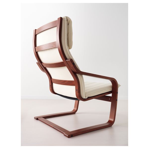 Кресло ПОЭНГ, классический коричневый, Ранста естественный - фото 3