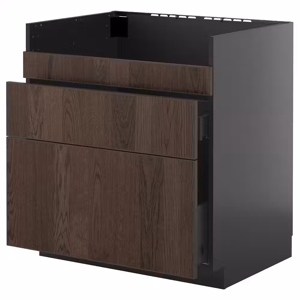 METOD / KNIVSHULT Напол шк д/мойки ХАВСЕН/3фасада/2ящ - фото 1