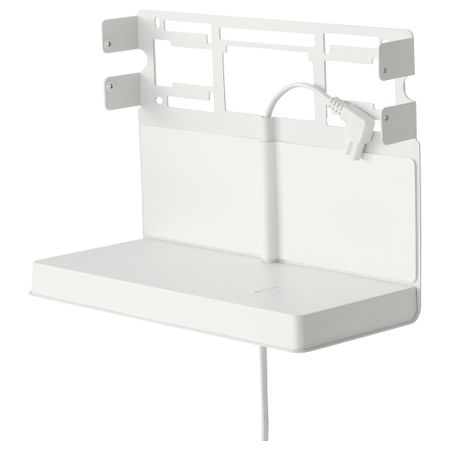 Полка с беспроводной зарядкой, белый IKEA SYRLIG СИРЛИГMFONISK 205.210.56