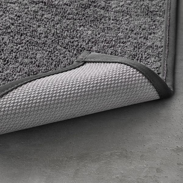 Коврик для ванной, серый, 40x60 см IKEA OSBYSJÖN 405.142.05 - фото 4