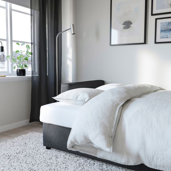 3-местный диван-кровать, Hyllie темно-серый IKEA FRIHETEN ФРИХЕТЭН 804.320.81 - схема-чертеж с размерами