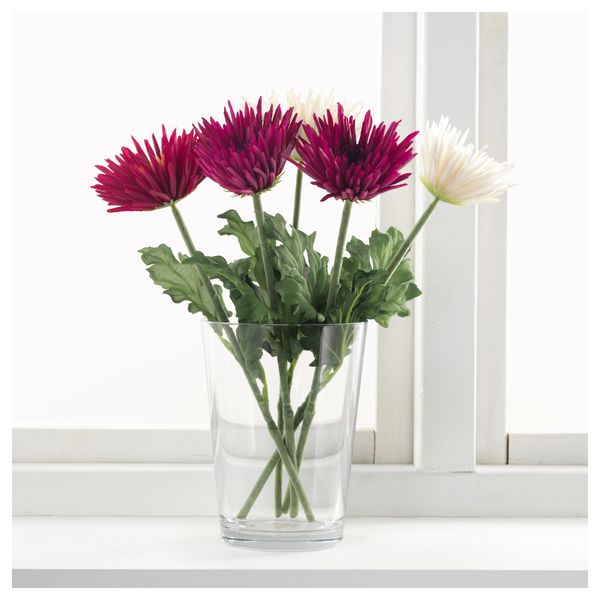 Цветок искусственный СМИККА, Хризантема, белый (55 см) - фото 2