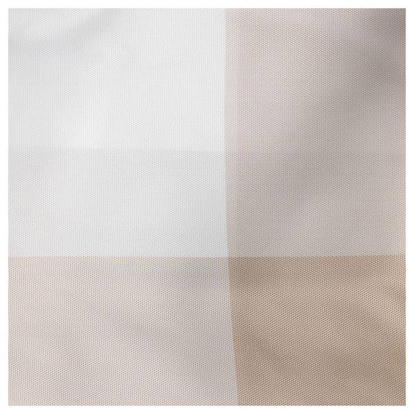 Штора для ванной АГГЕРСУНД, бежевый, белый (180x200 см) - фото 2