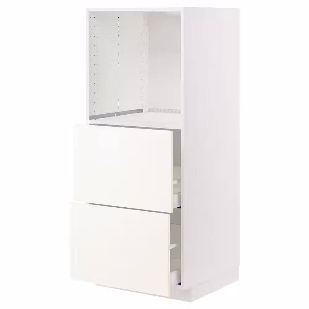 METOD / MAXIMERA Высокий шкаф с 2 ящиками д/духовки - фото 1