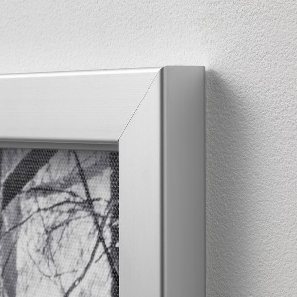 Картина с рамой, Солнечные лучи/цвет алюминия 200x140 см IKEA БЬЁРКСТА 492.978.82 - схема-чертеж с размерами