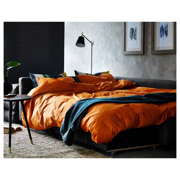 Диван-кровать угловой ФРИХЕТЭН, Шифтебу темно-серый - схема-чертеж с размерами