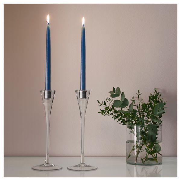 Неароматическая свеча КЛОКХЕТ, темно-синий (25 см) - схема-чертеж с размерами