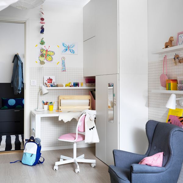 Детский стул для письменного стола, белый/Висле розовый IKEA ÖRFJÄLL ОРФЬЕЛЛЬ 904.417.73 - фото 3