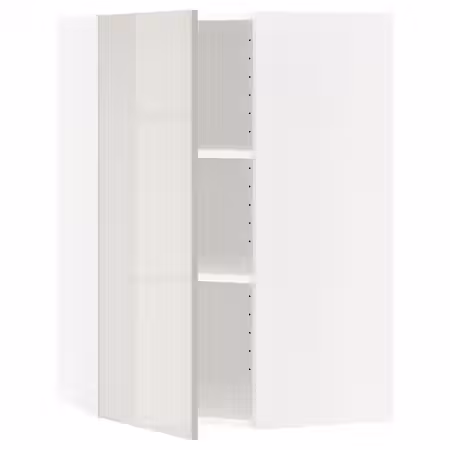 METOD Угловой навесной шкаф с полками