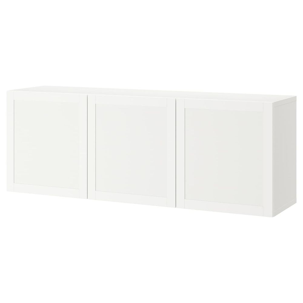 Комбинация настенных шкафов, белый/Ханвикен белый 180x42x64 см IKEA BESTÅ БЕСТО 293.017.24 - фото 1