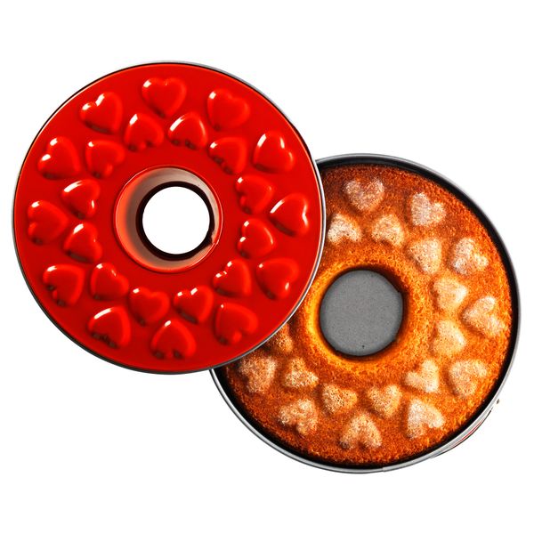 Форма для выпечки и 2 сменных дна ДРОММАР, красный - фото 2