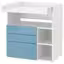 Белый синий/с 3 ящиками