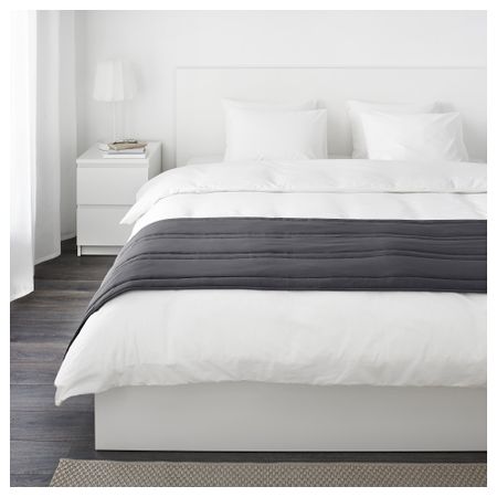 Дорожка на кровать ГУЛЬРЕГН, серый (65x260 см)