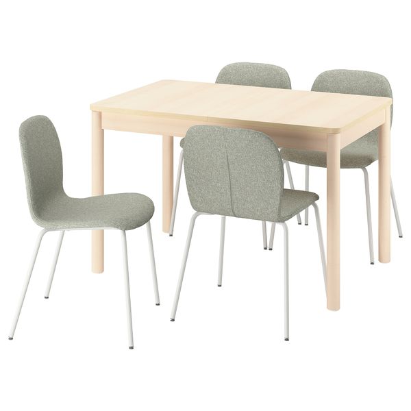 Стол и 4 стула IKEA RÖNNINGE РЁННИНГЕ, KARLPETTER 795.696.97 - фото 1
