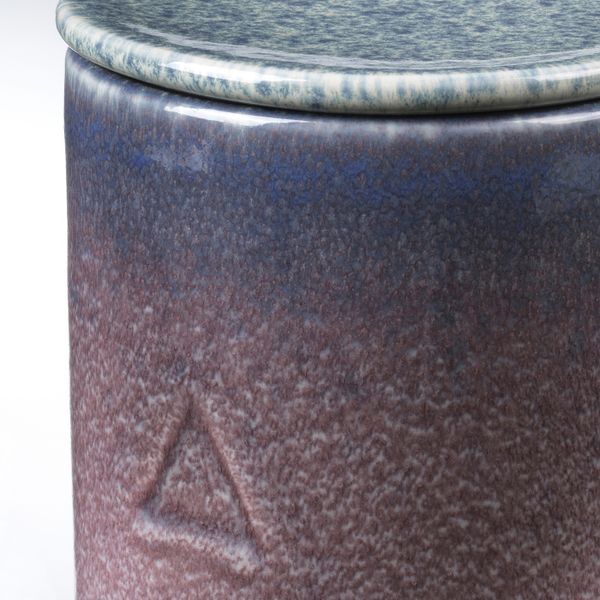 Ароматическая свеча в банке, Инжир и кипарис/сиреневый синий 10 см IKEA OSYNLIG ОСИНЛИГ 004.611.57 - схема-чертеж с размерами