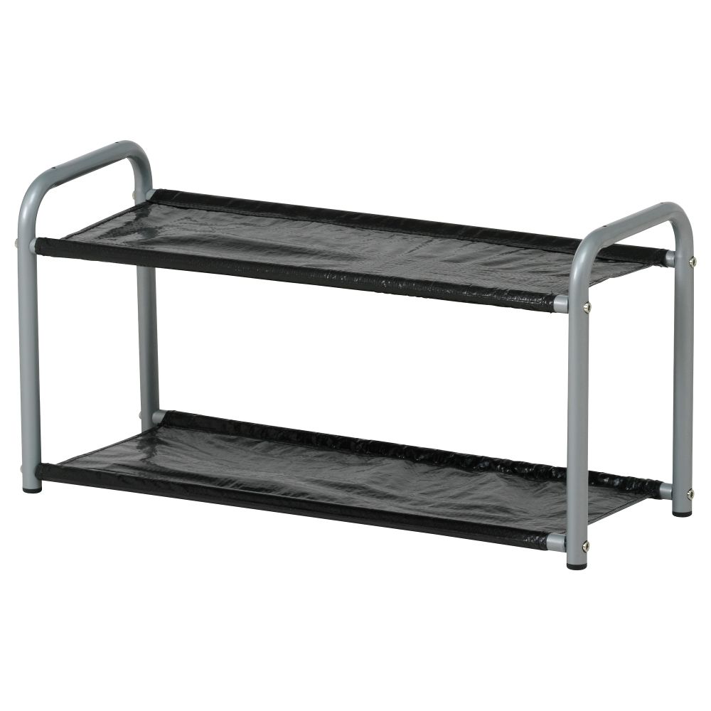 Полка для головных уборов, обуви ЛУСТИФИК, серебристый/черный (60 см) - фото 1