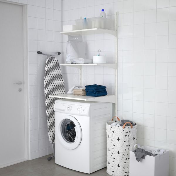 Настенная шина, полки 66x41/61x197 см IKEA АЛЬГОТ 892.773.54 - фото 1