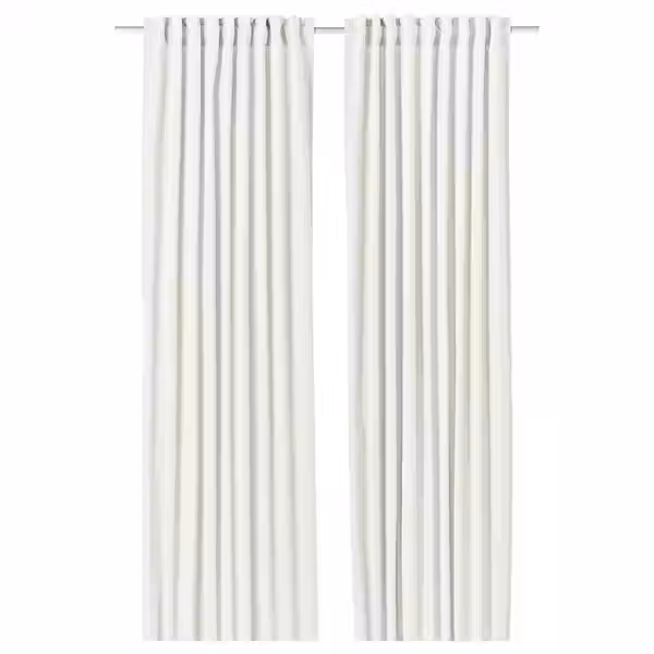 SANELA Гардины, 2 шт. - белый с оттенком/с лентой 140x300 см - фото 1