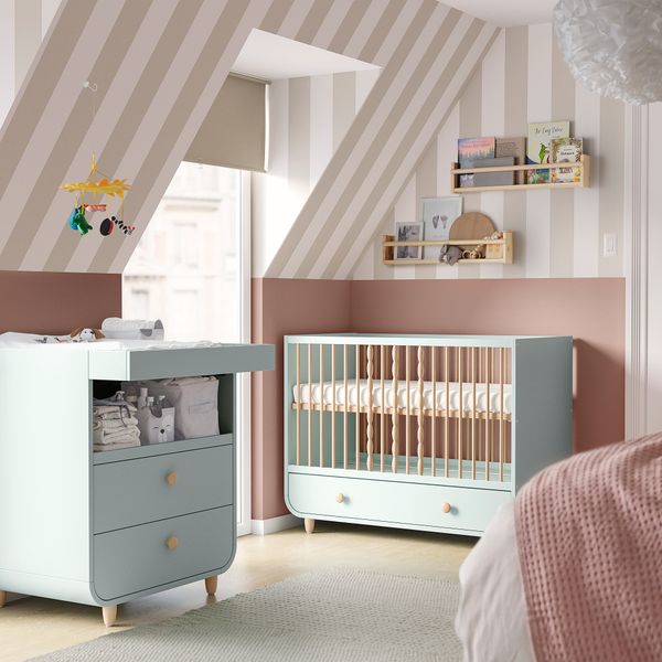 IKEA в интерьере детской - схема-чертеж с размерами