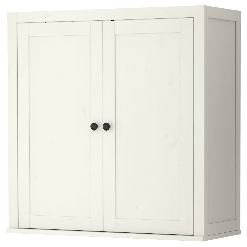 Дополнительный модуль для бюро ХЕМНЭС, белая морилка (89x90 см) - фото 1