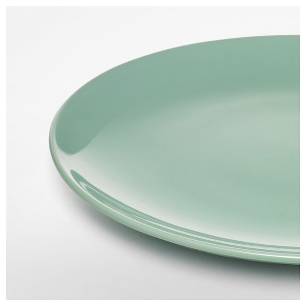 Тарелка ФЭРГРИК, фаянс, светло-зеленый (27 см) - фото 2