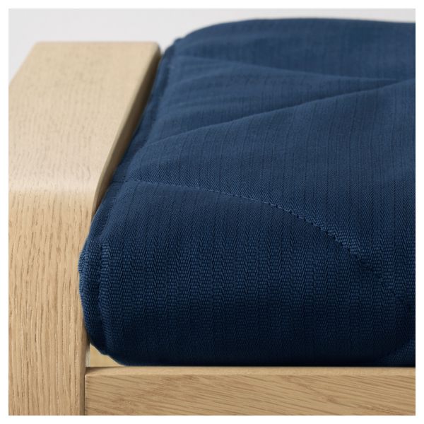 Табурет для ног ПОЭНГ, дубовый шпон, Эдум темно-синий - фото 3