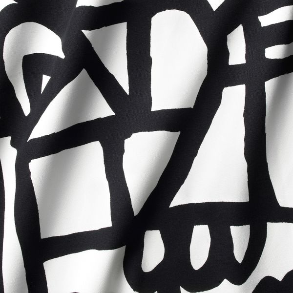 Ткань, белый, черный 150 см IKEA SKUGGBRÄCKA СКУГГБРЭККА 504.437.93 - фото 2