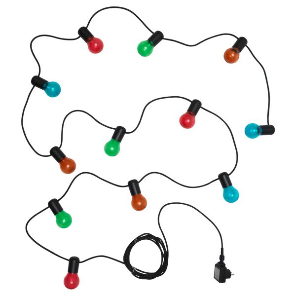 Гирлянда, 12 светодиодов СОЛВИДЕН, для сада, разноцветный - фото 2