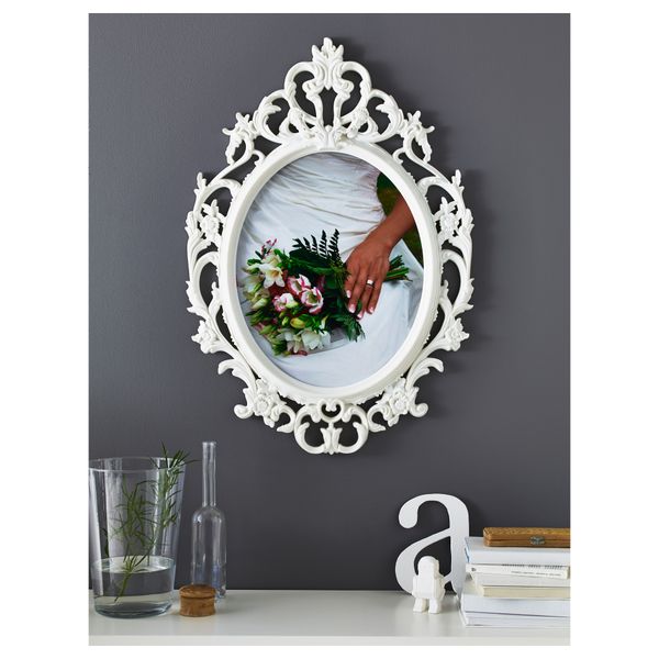 Рама УНГ ДРИЛЬ, овал, белый (40x50 см) - фото 2